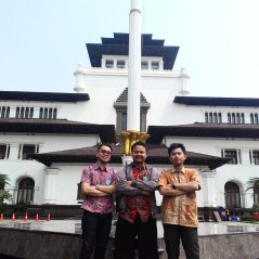 Foto depan Gedung Sate Bandung